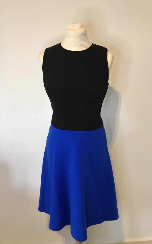SOLD OUT Michael Kors Black and Blue Dress Size 8UK - Image 3