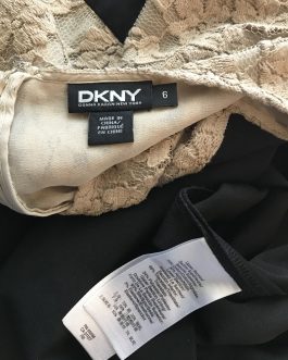 Sold out DKNY Black and Lace Dress Size 8UK