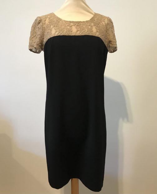 Sold out DKNY Black and Lace Dress Size 8UK - Image 4
