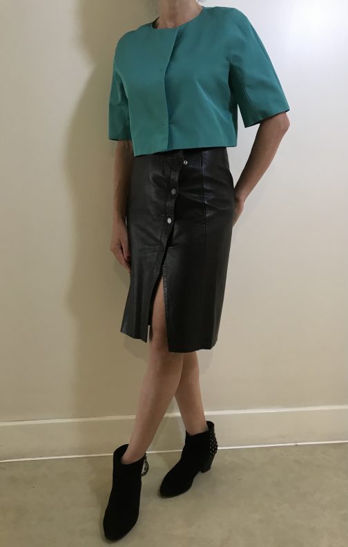 SOLD OUT Max Mara Silk and Cotton Green Jacket Size 12UK