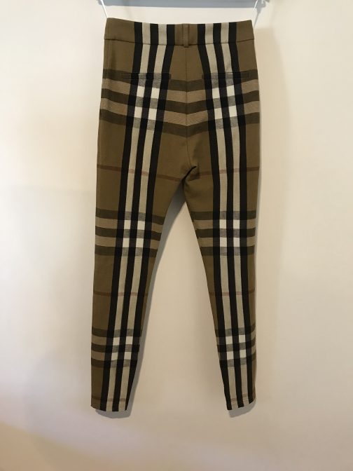 SOLD OUT BURBERRY Ladies Check Stretch Jersey Jodhpurs - Image 2