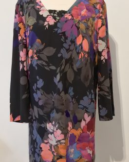 Nicole Miller Flower silk Dress Size S