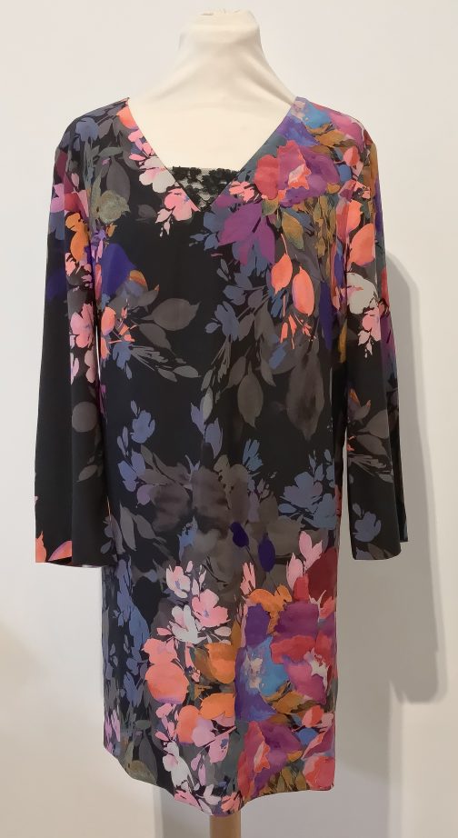 Nicole Miller Flower silk Dress Size S