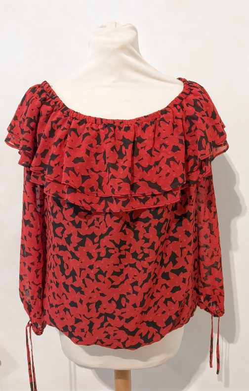 SOLD OUT Michael Kors Black and Red top Size  S