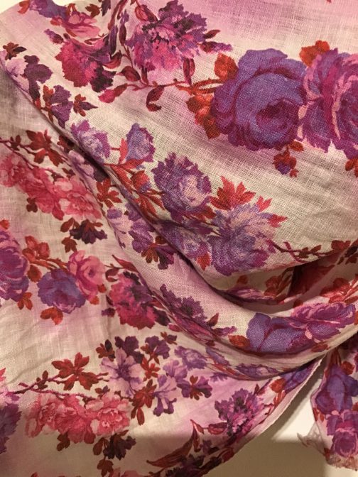 ETRO Milano Linen Floral Scarf - Pre Own - Image 4