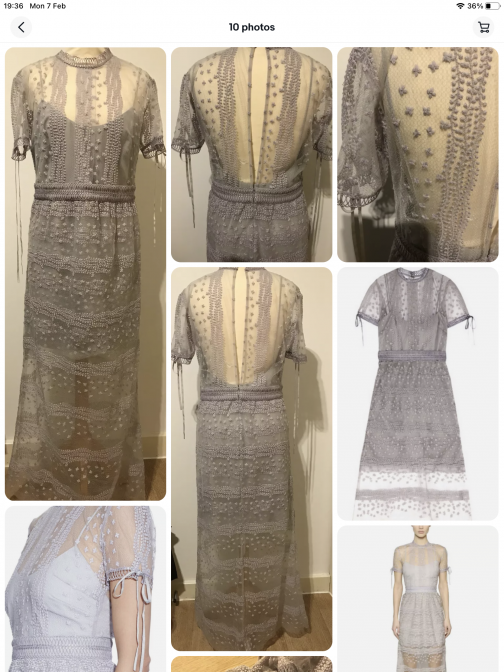 SOLD OUT Self-portrait Lilic Maxi Dress size 12/14UK - Image 4