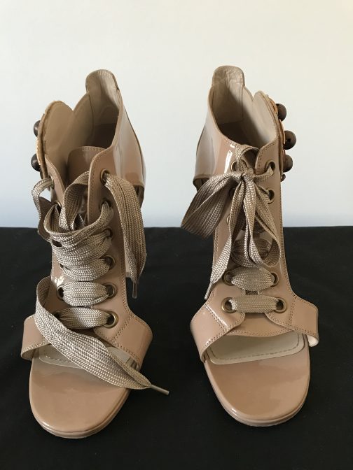 YSL Saint Laurent Beige High Heals Size 39,5 UK - Image 4