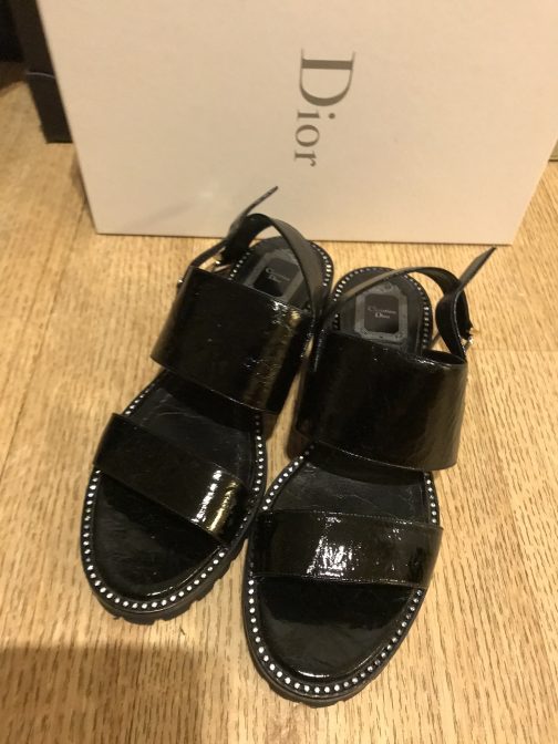 Christian Dior Black Sandals Size 39,5 - Image 2