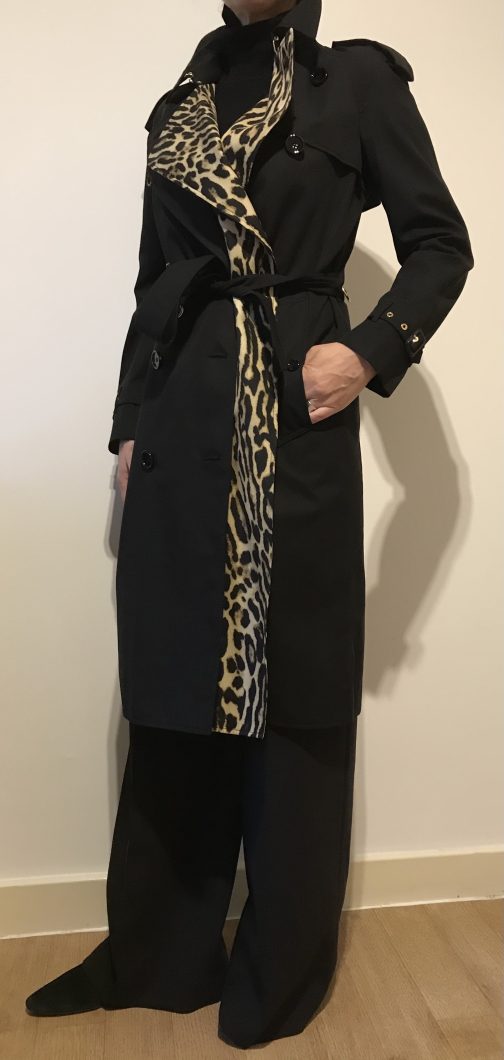 SOLD OUT BURBERRY TRENCH COAT LEOPARD LINING SIZE 8 - Image 4