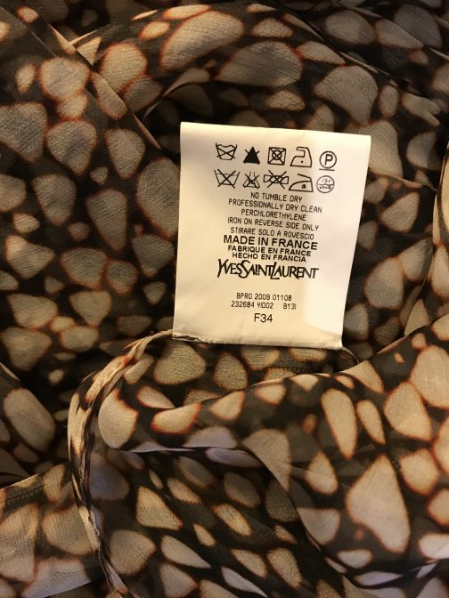 SOLD OUT YSL Silk Oversized Blouse - Image 6